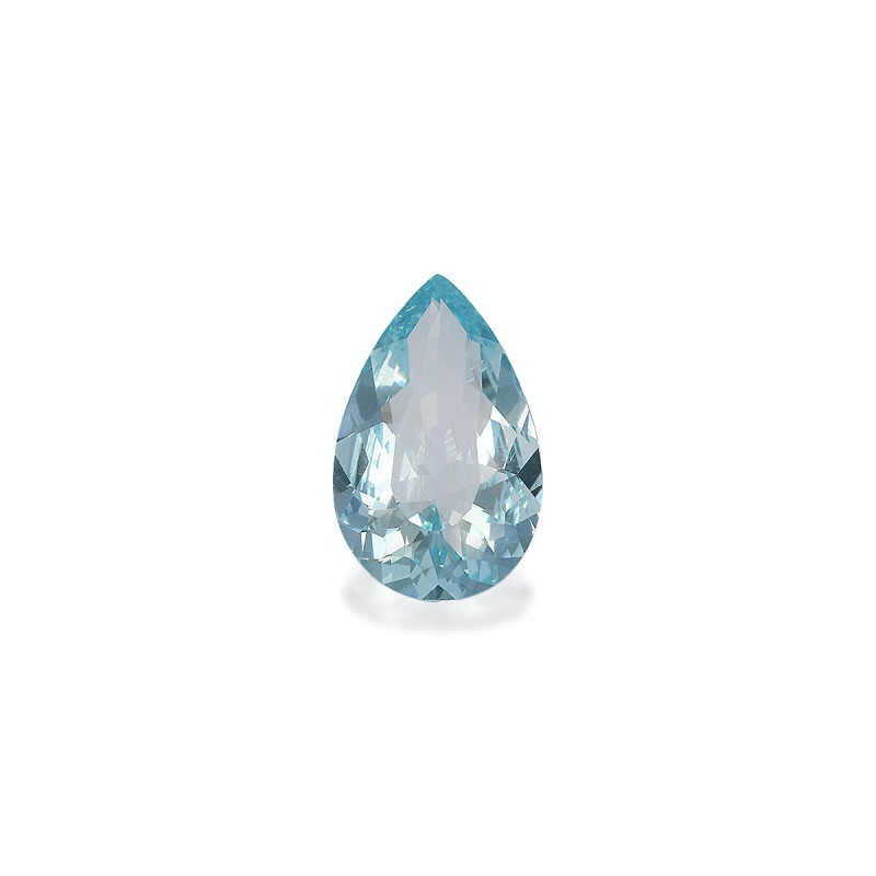 Pear-cut Aquamarine Sky Blue 3.10 carats