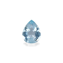 天蓝色梨形切割海蓝宝石4.83克拉