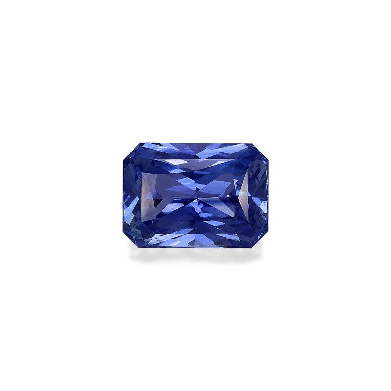 Saphir bleu taille RECTANGULARE Bleu 4.13 carats