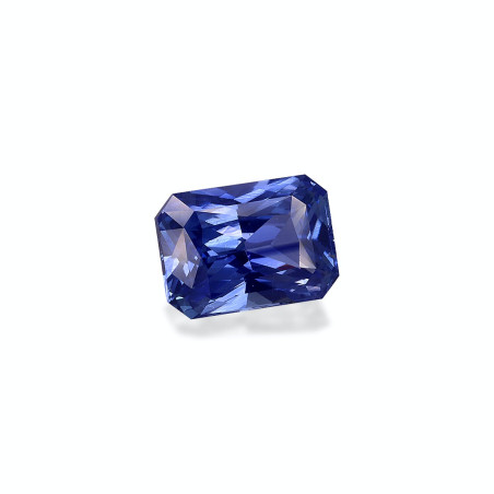 Saphir bleu taille RECTANGULARE Bleu 4.13 carats