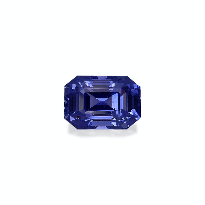 Saphir bleu taille RECTANGULARE Bleu 5.16 carats
