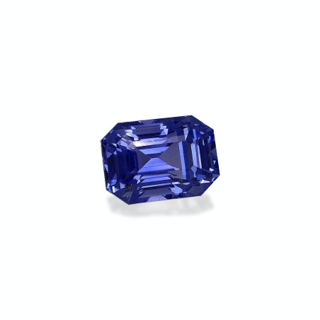 Saphir bleu taille RECTANGULARE Bleu 5.16 carats