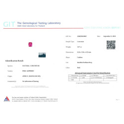 Roze Saffier Kussen Gesneden Roze 3.47 karaat