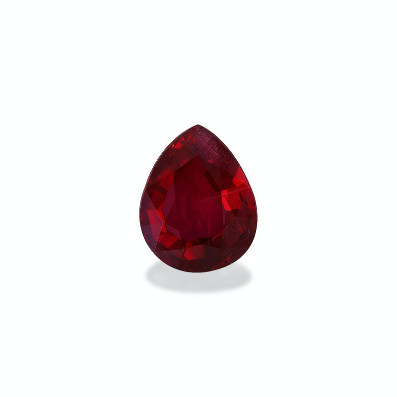 莫桑比克红宝石 taille 梨子 红色 3.02 carats
