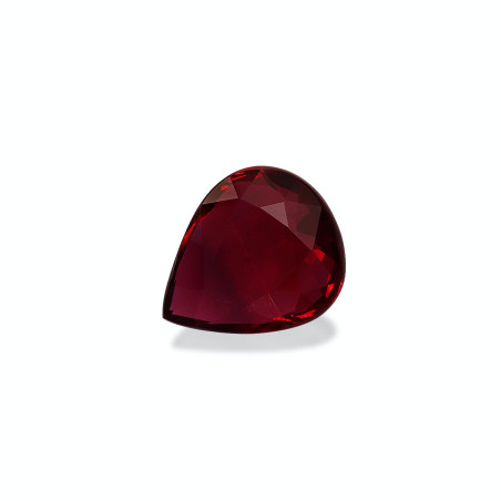 Pear-cut Mozambique Ruby Red 2.07 carats