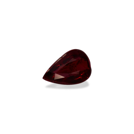 Pear-cut Mozambique Ruby Red 3.03 carats