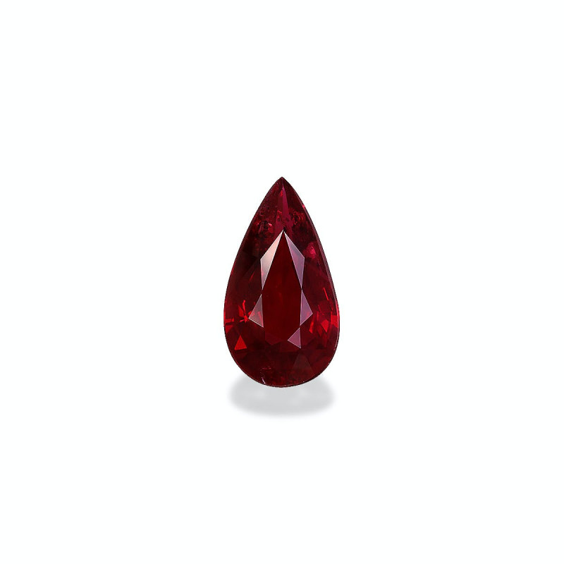 Rubis du Mozambique taille Poire Rouge 3.01 carats