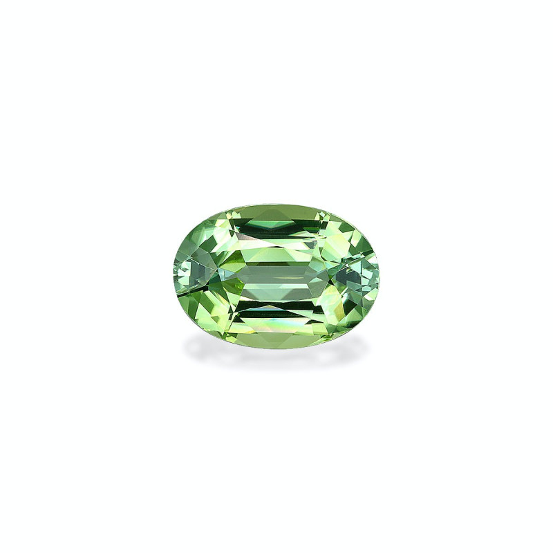 Tourmaline Verte taille OVALE Vert Pâle 3.85 carats