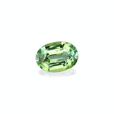 OVAL-cut Green Tourmaline Pale Green 3.85 carats
