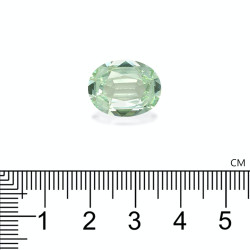 Ovale geslepen groene toermalijn van 8,63 karaat