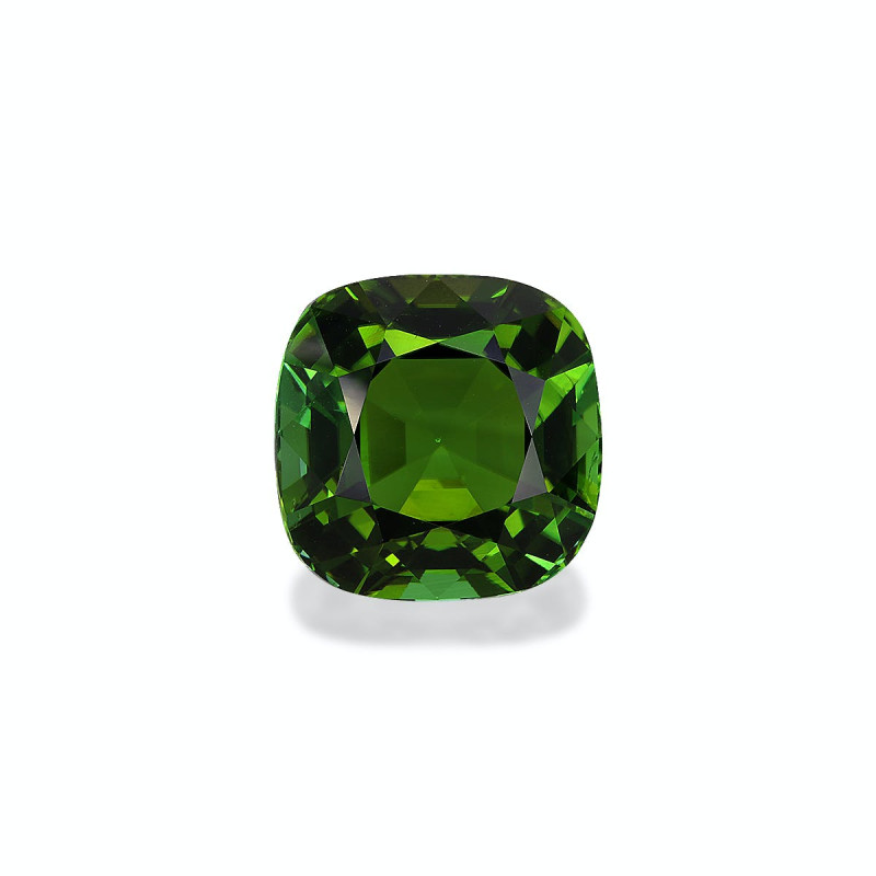 CUSHION-cut Green Tourmaline Forest Green 12.76 carats