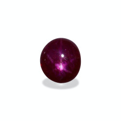 OVAL-cut Star Ruby Red 4.13...