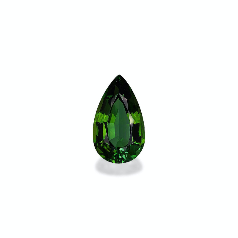 Pear-cut Green Tourmaline Forest Green 20.63 carats