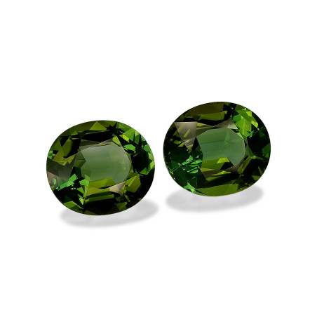 Tourmaline Verte taille OVALE Forest Green 31.82 carats