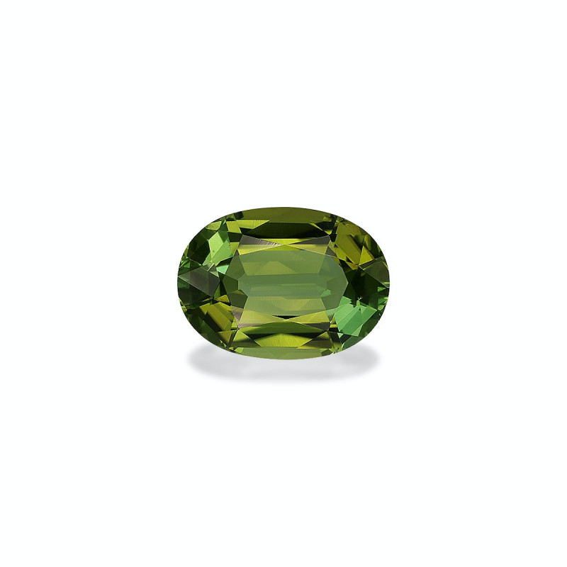 OVAL-cut Green Tourmaline Lime Green 6.09 carats