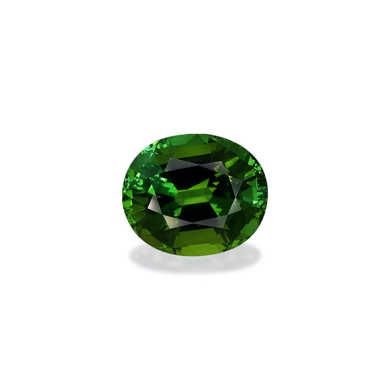 OVAL-cut Green Tourmaline Forest Green 8.72 carats