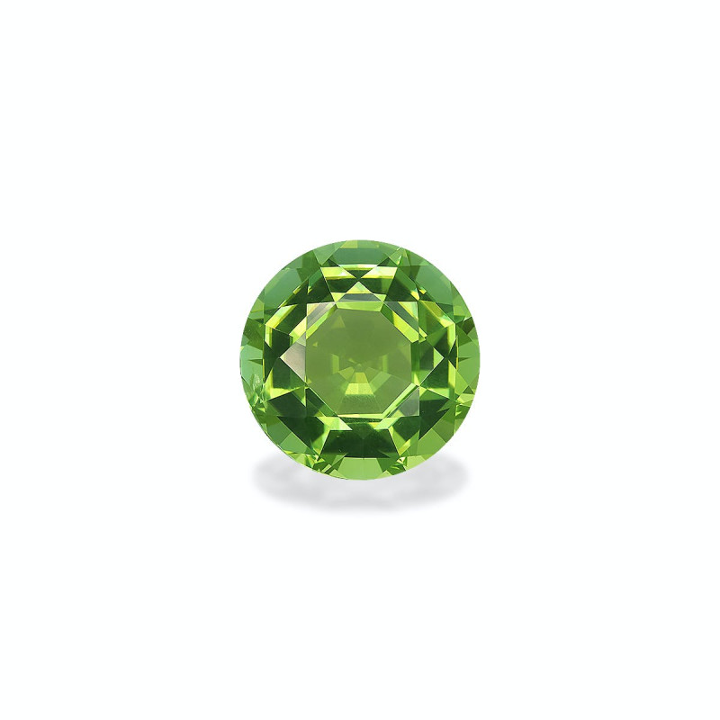 Tourmaline Verte taille ROND Lime Green 9.34 carats