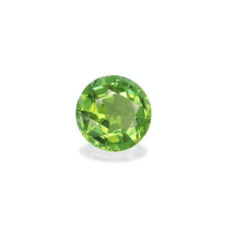 ROUND-cut Green Tourmaline Lime Green 9.34 carats