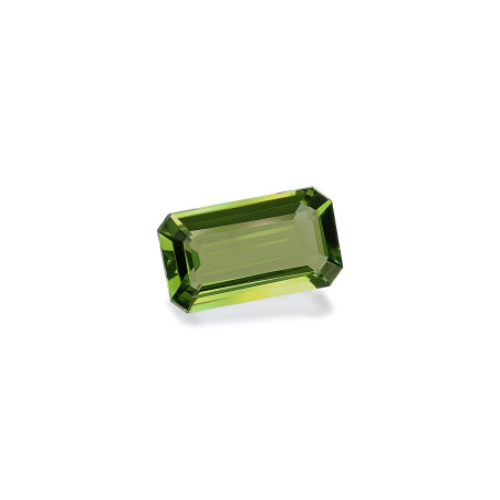 RECTANGULAR-cut Green Tourmaline Lime Green 7.55 carats