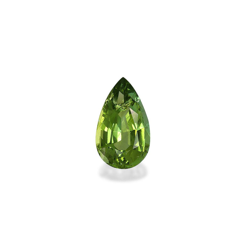 Pear-cut Green Tourmaline Lime Green 6.57 carats