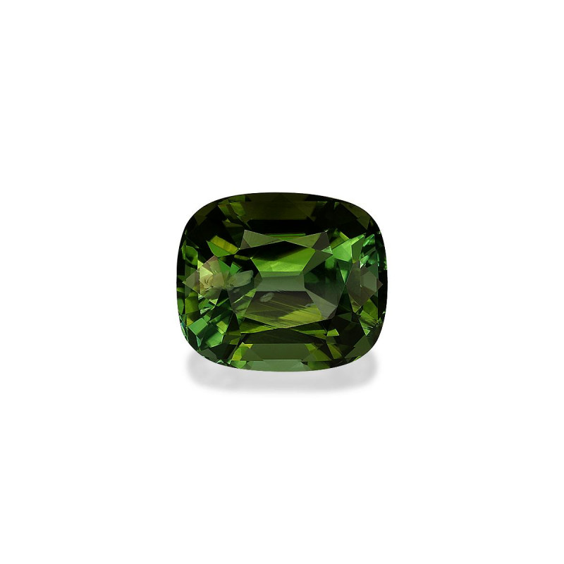 CUSHION-cut Green Tourmaline Moss Green 7.61 carats