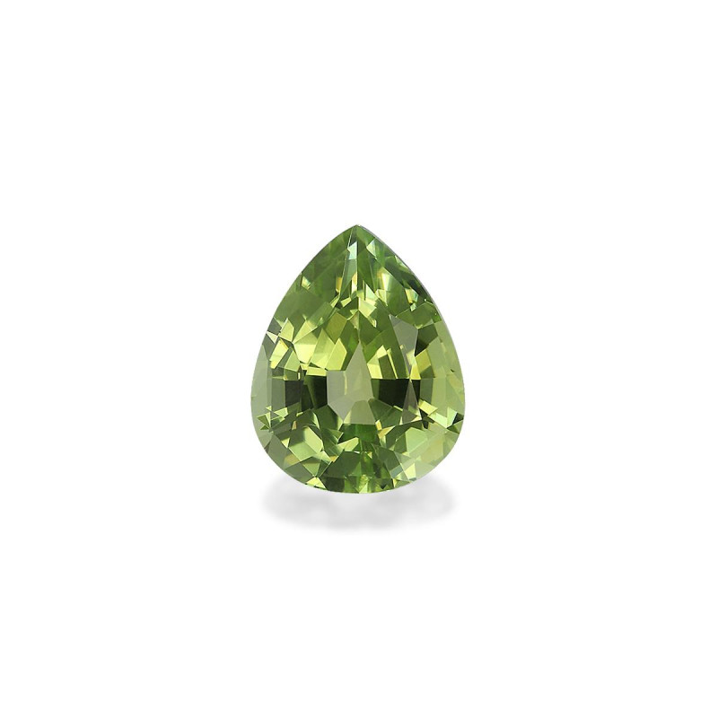 Pear-cut Green Tourmaline Lime Green 2.54 carats