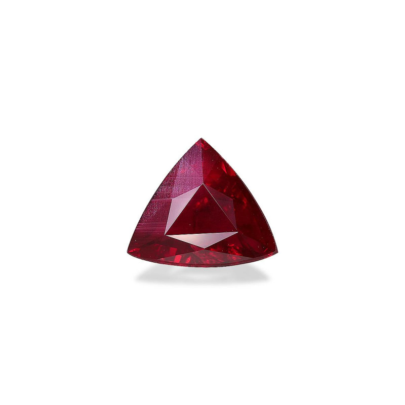Trilliant-cut Mozambique Ruby Red 4.08 carats