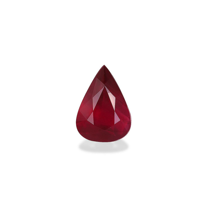 Pear-cut Mozambique Ruby Red 4.00 carats