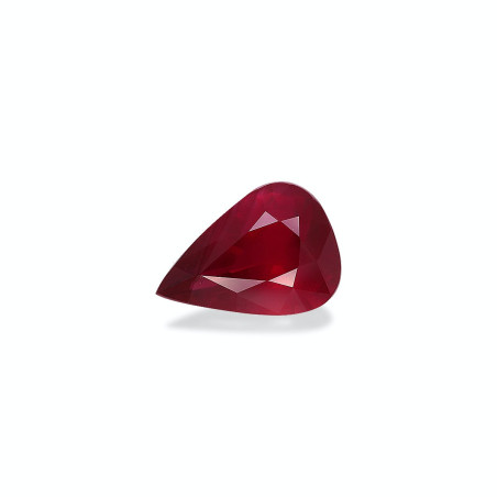 Pear-cut Mozambique Ruby Red 4.00 carats
