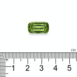 Kussen geslepen Peridot Lime Green 6.28 karaat
