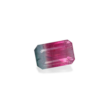 RECTANGULAR-cut bi colour tourmaline  14.41 carats
