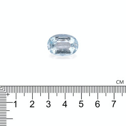 Kussen geslepen Hemelsblauwe Aquamarijn 11.64 karaat