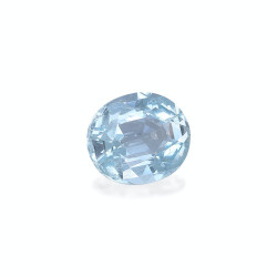 Ovaal geslepen hemelsblauwe Aquamarijn van 9,40 karaat