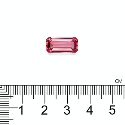 Rechthoekig geslepen roze toermalijn Fuscia Pink 3,95 karaat