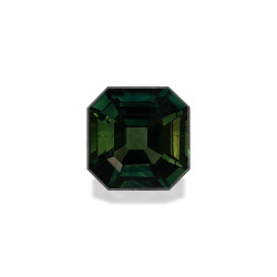 SQUARE-cut teal sapphire...