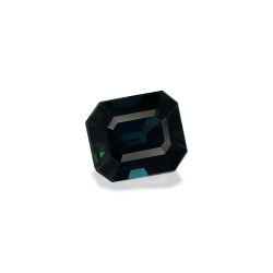 rechthoekige teal saffier blauw 1,54 karaat