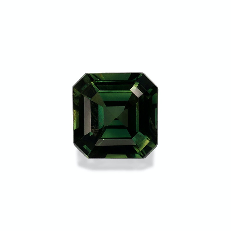 SQUARE-cut teal sapphire Green 0.68 carats