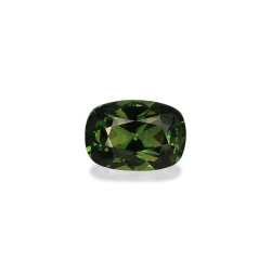 CUSHION-cut teal sapphire...