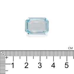 Rechthoekig geslepen Hemelsblauwe Aquamarijn van 9,57 karaat