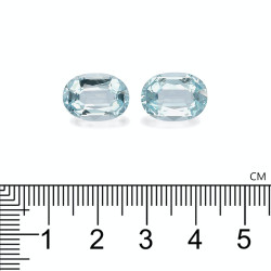 Ovaal geslepen Baby Blauwe Aquamarijn van 10,23 karaat