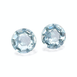 Ronde hemelsblauwe Aquamarijn van 8,99 karaat
