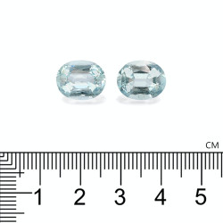 Ovaal geslepen Hemelsblauwe Aquamarijn van 8,60 karaat