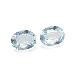 Ovaal geslepen Baby Blauwe Aquamarijn van 8,13 karaat