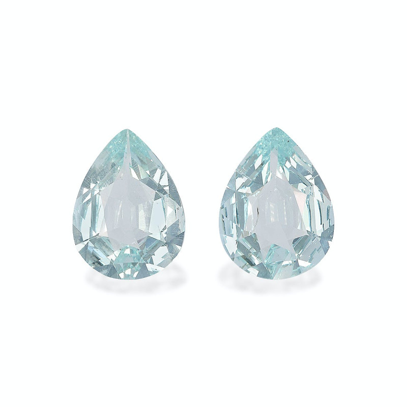 Pear-cut Aquamarine Sky Blue 6.12 carats