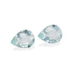 Hemelblauwe peervormige Aquamarijn van 6,12 karaat