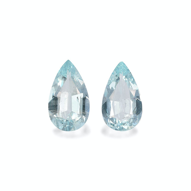Pear-cut Aquamarine Sky Blue 5.15 carats