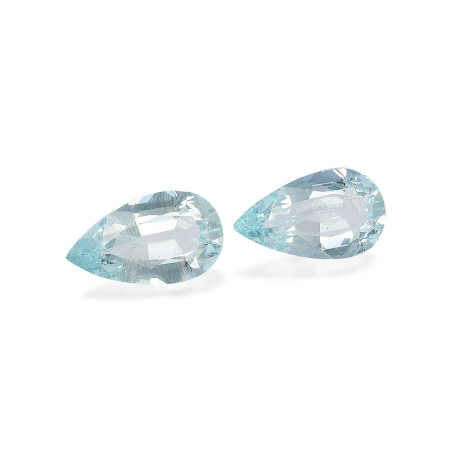 Aguamarina taille Poire Bleu Ciel 5.15 carats