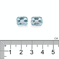 Kussen geslepen Baby Blauwe Aquamarijn van 7,40 karaat