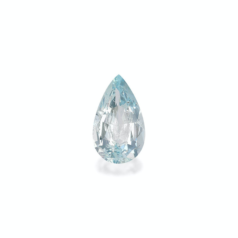 Pear-cut Aquamarine Sky Blue 4.88 carats