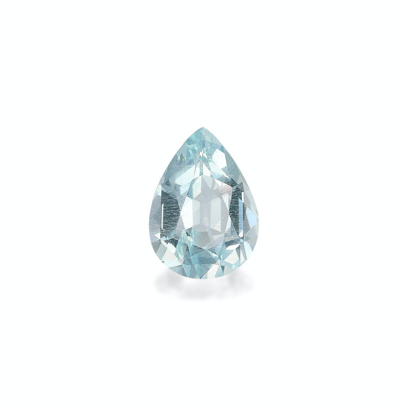 Pear-cut Aquamarine Sky Blue 4.38 carats